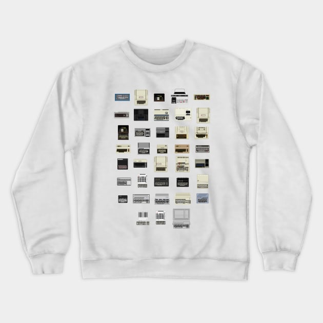 Pixel History of Home Computers Crewneck Sweatshirt by Vampireslug